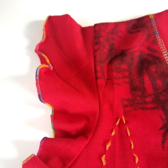 💥 3×$25 💥NESLAY PARIS NICE RED TOP - Picture 3 of 7